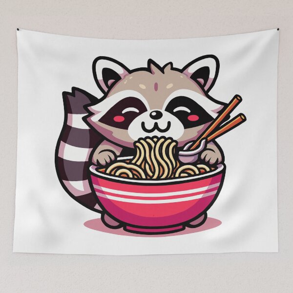 Item preview, Raccoon Noodle Feast designed and sold by Designowner.