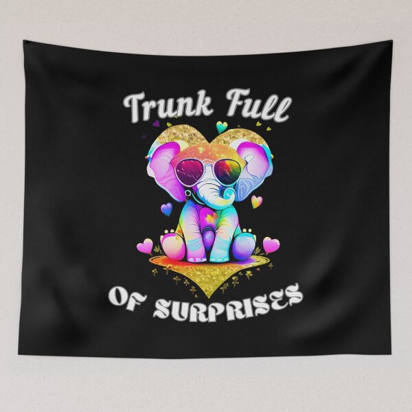 Item preview, Trunk Full Of Surprises designed and sold by ElephantVibes.