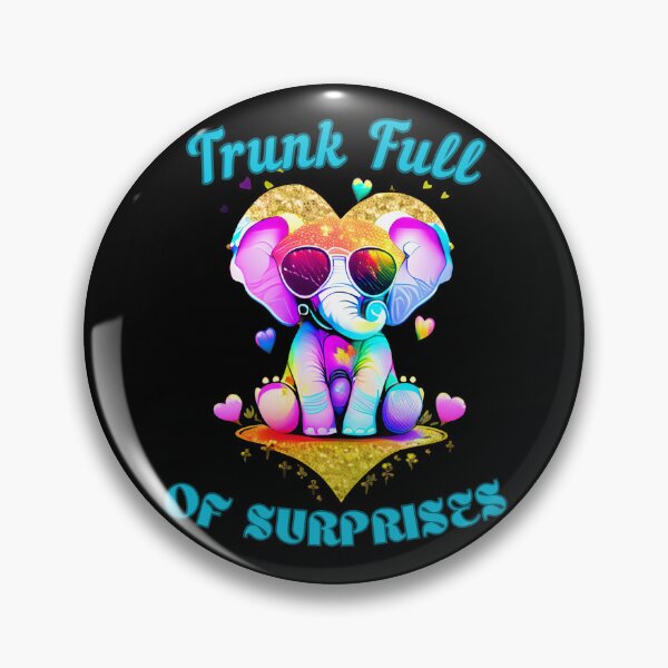 Item preview, Trunk Full Of Surprises. colorful elephant designed and sold by ElephantVibes.