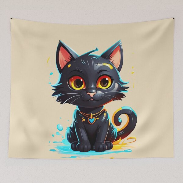 Item preview, Black kitty designed and sold by Javier Narváez Solarte.