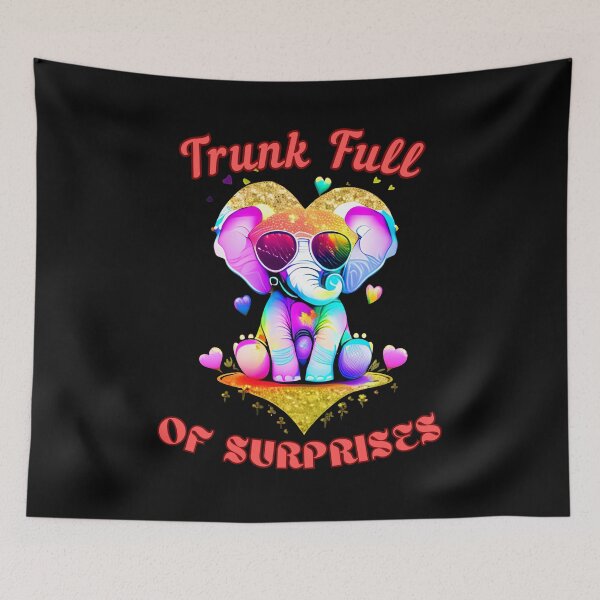 Item preview, Trunk Full Of Surprises. elephant head designed and sold by ElephantVibes.