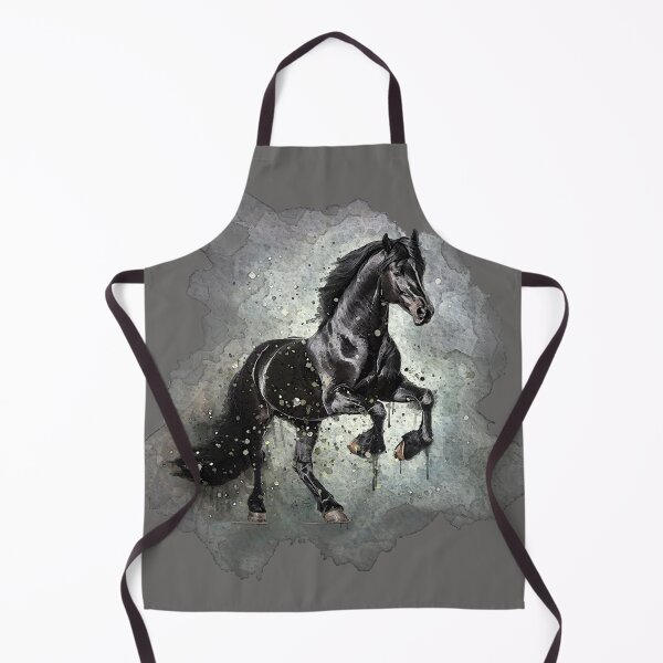 Artikelvorschau, Schwarzes Pferd-Aquarell entworfen und verkauft von antonietta40.
