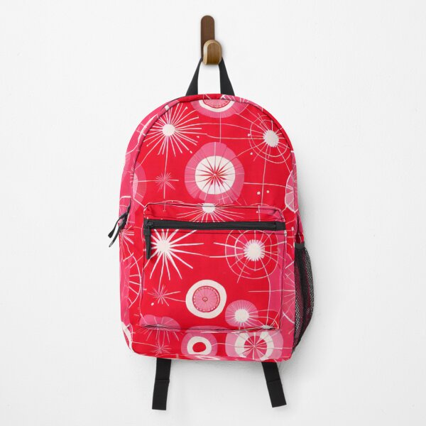 Item preview, Pink and red atomic starbursts designed and sold by Joanne Walsh.