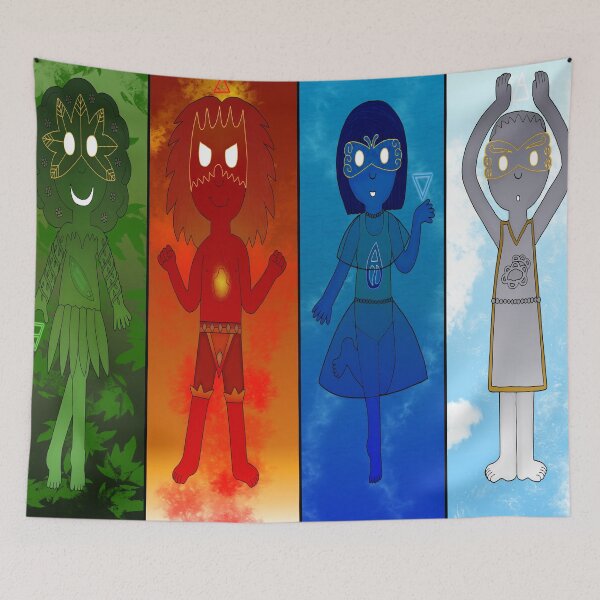 Item preview, Los elementales designed and sold by CKMclean.