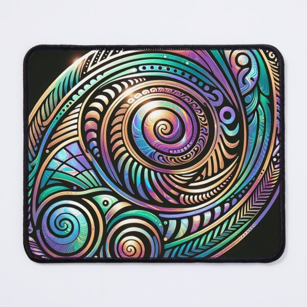 Item preview, Paua Shell Maori Koru Carved 2 designed and sold by Kiwiaroha.
