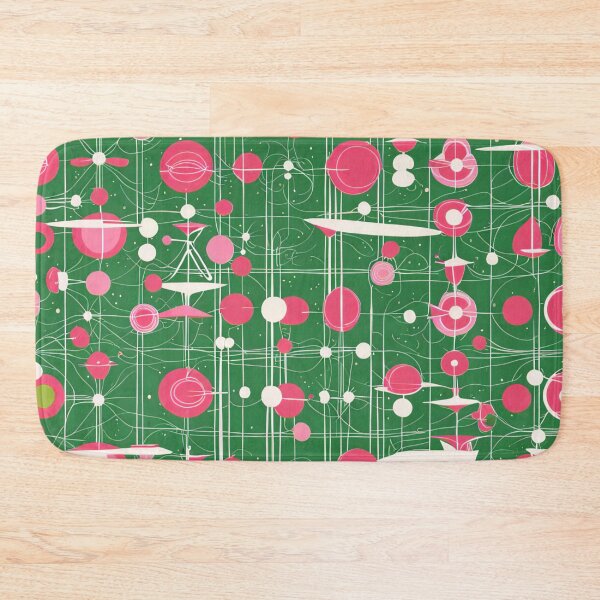 Item preview, Atomic starbursts on green again designed and sold by Joanne Walsh.
