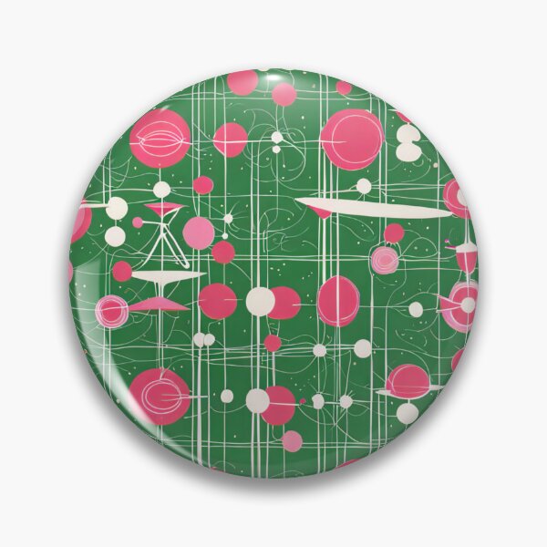 Item preview, Atomic starbursts on green again designed and sold by Joanne Walsh.