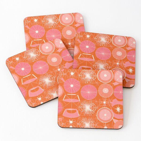 Item preview, Pink and red big starbursts designed and sold by Joanne Walsh.