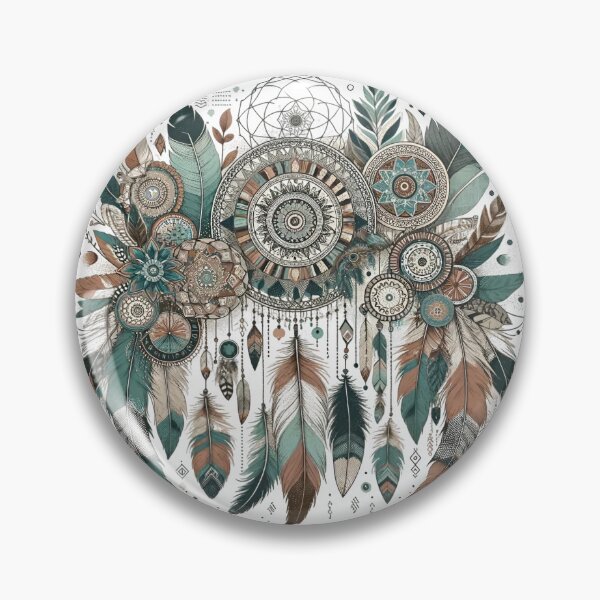 Item preview, Boho Spirit: Feathers, Dream Catchers & Geometric Patterns designed and sold by IWEARUWEAR.