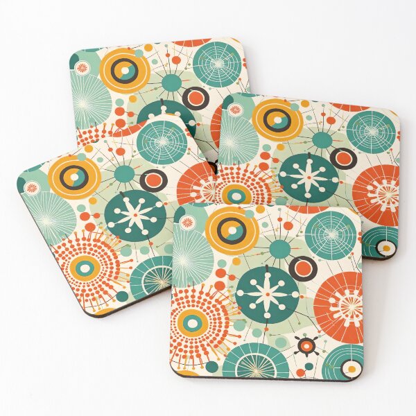 Item preview, Atomic Circles and starbursts designed and sold by Joanne Walsh.