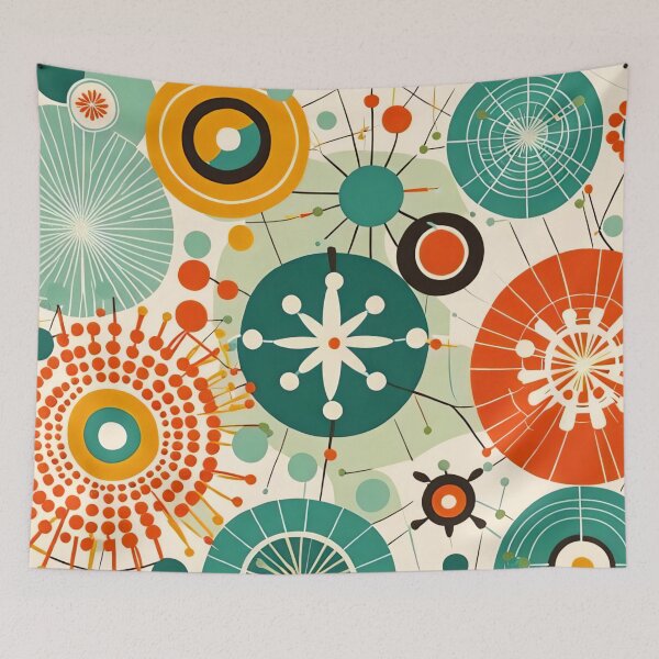 Item preview, Atomic Circles and starbursts designed and sold by Joanne Walsh.