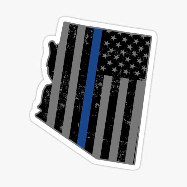 Artikel-Vorschau von Arizona Polizei & Strafverfolgung Thin Blue Line, designt und verkauft von shoppzee.