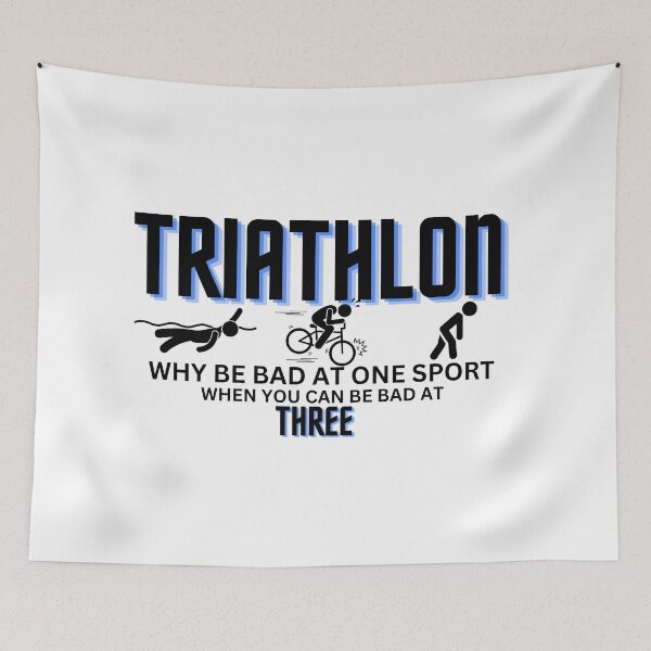 Item preview, TRIATHLON FUNNY SLOGAN  designed and sold by SafariCreations.
