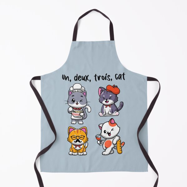 Item preview, Un deux trois cat - cute French cats (on light colors) designed and sold by messy-nessie.