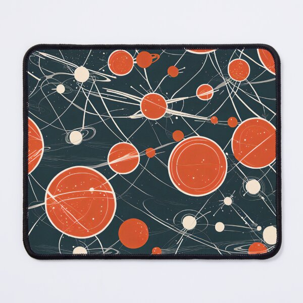 Item preview, Atomic red circles designed and sold by Joanne Walsh.