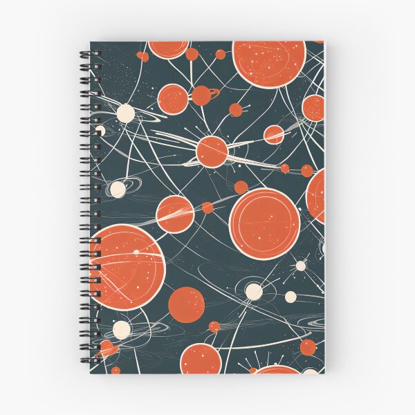 Item preview, Atomic red circles designed and sold by Joanne Walsh.