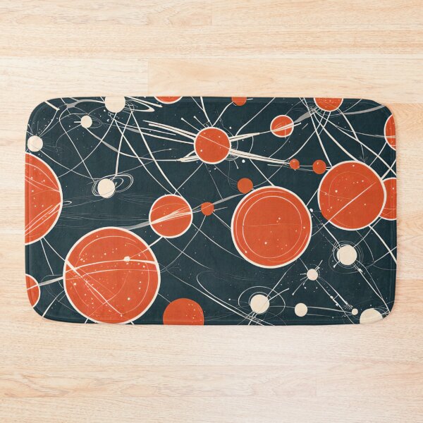 Item preview, Atomic red circles designed and sold by Joanne Walsh.