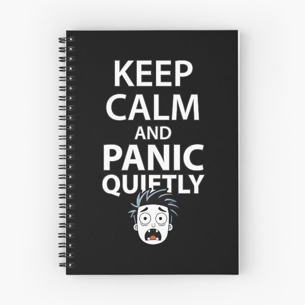Item preview, Keep calm and panic quietly. Anxiety. designed and sold by therockstuff.