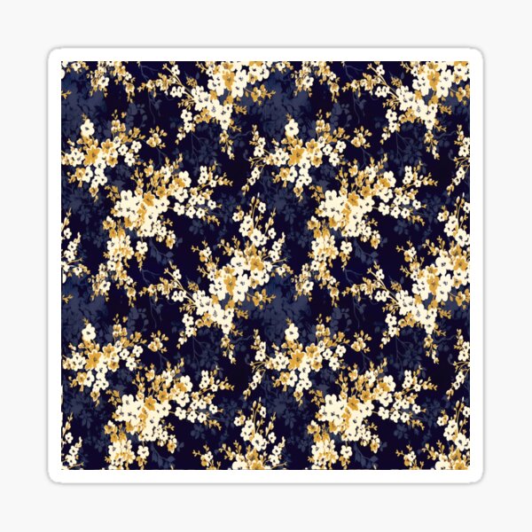 Item preview, cherry blossom indigo background designed and sold by Chomchol.