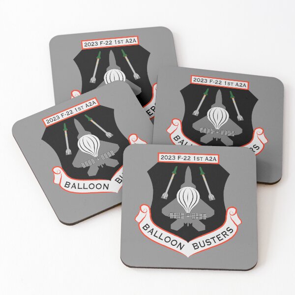 Aperçu de l'œuvre Patch de mission F-22 Raptor « Balloon Busters » créée et vendue par Diamondback Designs.