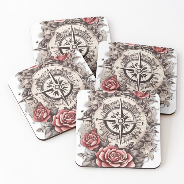 Item preview, Ink Compass: Tattoo-Inspired T-Shirt Designs designed and sold by Bhakta888.
