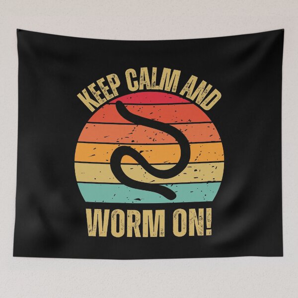 Item preview, Retro Sunset Earthworm | Earthworm Vintage Retro Sunset | Earthworm Retro Sunset designed and sold by AussieWonders.