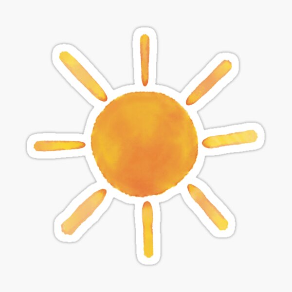 Artikel-Vorschau von Aquarell Sonne, designt und verkauft von InkSplashWC.