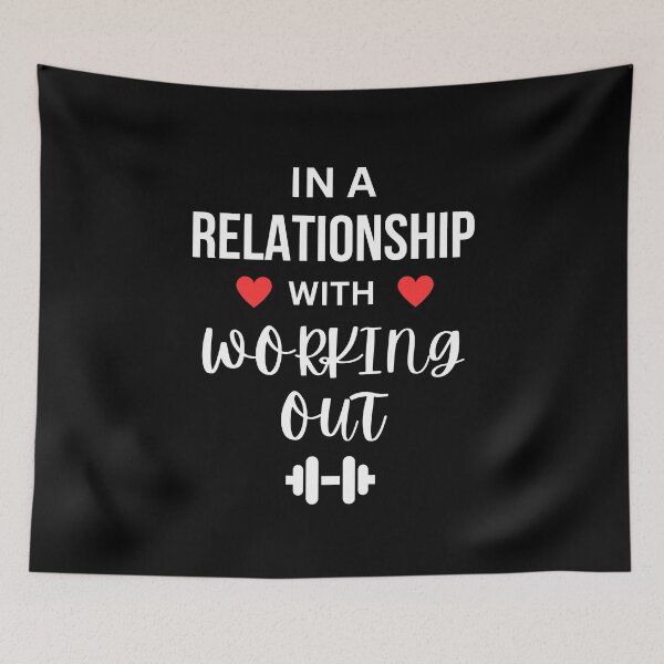 Item preview, In a relationship with working out designed and sold by annoying-shirts.