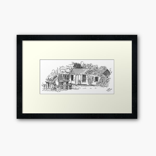 Item preview, Pigeon Island Hut Watercolour designed and sold by Tom Napper Design.
