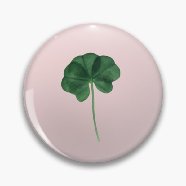 Item preview, Light Pink Blush Bright Green Clovers Real Five Leaf Clover St. Patrick's Day designed and sold by kattakitty.