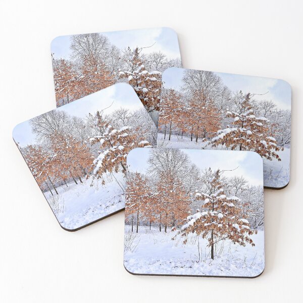 Item preview, Copper-Leaved Oak Trees in the Winter designed and sold by Martha Sherman.