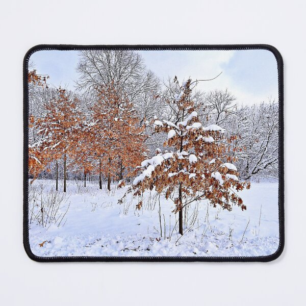 Item preview, Copper-Leaved Oak Trees in the Winter designed and sold by Martha Sherman.