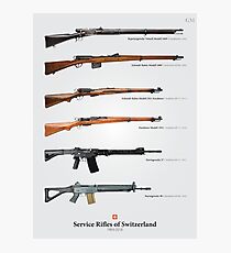 Service Rifles of Switzerland (English) Photographic Print