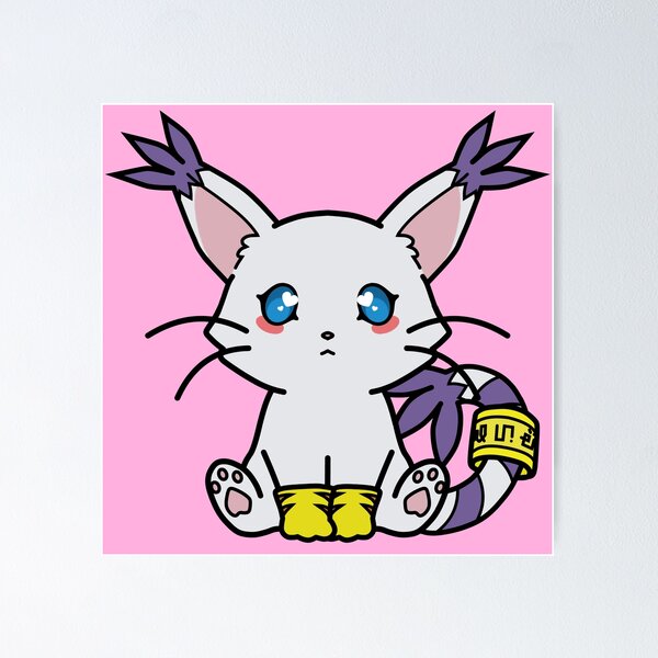 Item preview, Digitized White Kitty designed and sold by Lulu Bear.