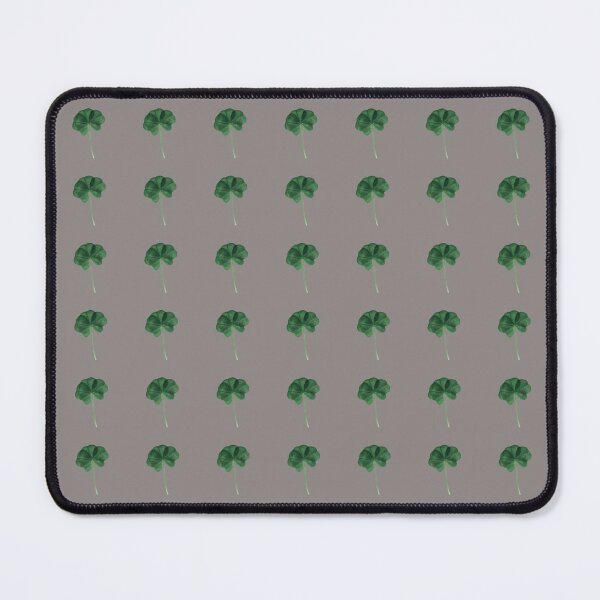 Item preview, Cement Gray Bright Green Clovers Real Five Leaf Clover St. Patrick's Day designed and sold by kattakitty.