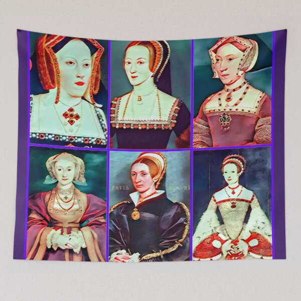 Item preview, Six Wives of Henry VIII Group Portrait (English History) designed and sold by CMooreWorx.