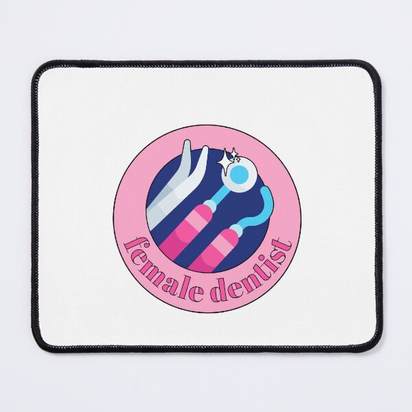Item preview, Female Dentist Design with Dental Instruments in Pink designed and sold by kayristin.