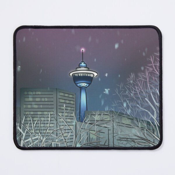 Item preview, Calgary tower illustration designed and sold by BLOBBOF.