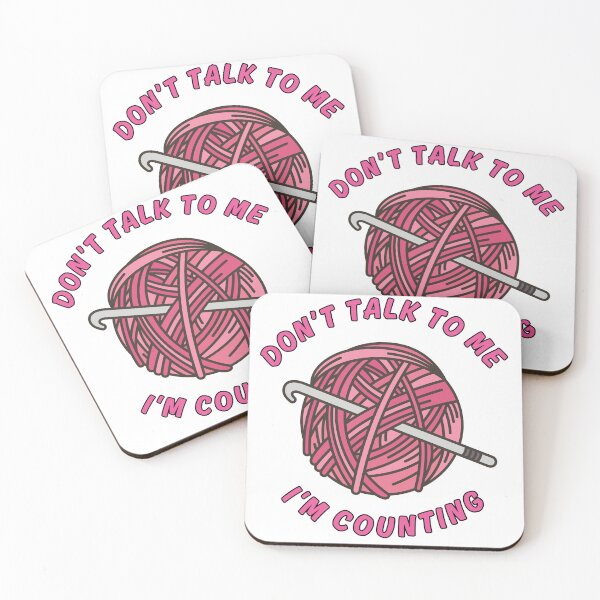 Item preview, Don't talk to me I'm counting funny crochet knitting  designed and sold by Wiss2Arts.