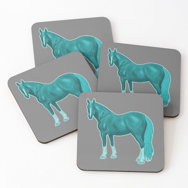 Item preview, Horse of  a Different Color-Teal designed and sold by DappledMoon.