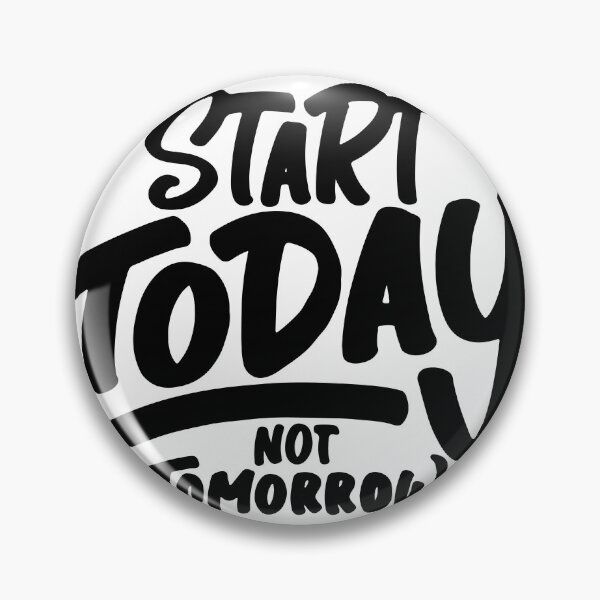 Item preview, Start Today, Not Tomorrow, Motivational Typography Quote designed and sold by DesginPro.