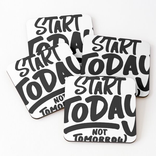 Item preview, Start Today, Not Tomorrow, Motivational Typography Quote designed and sold by DesginPro.