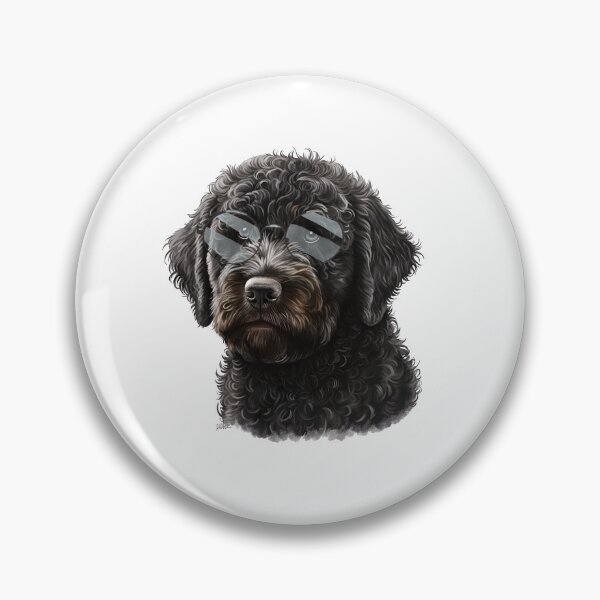 Item preview, Labradoodle Wearing Glasses designed and sold by TheAnimalZ00.