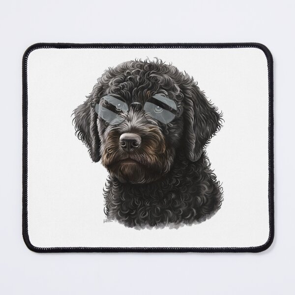 Item preview, Labradoodle Wearing Glasses designed and sold by TheAnimalZ00.