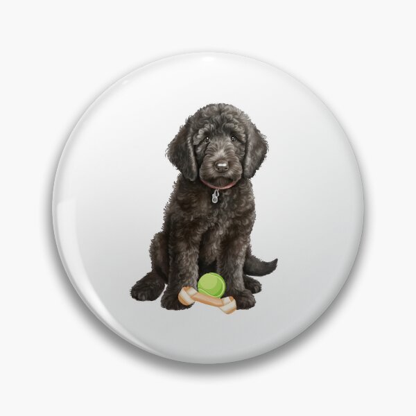 Item preview, Cute Black Labradoodle designed and sold by TheAnimalZ00.