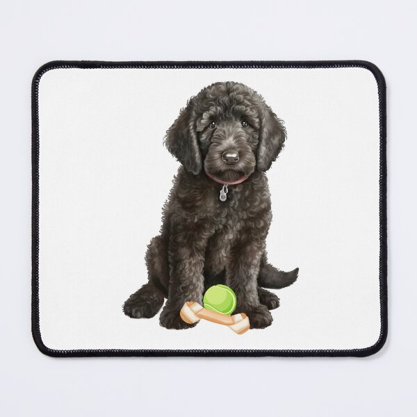 Item preview, Cute Black Labradoodle designed and sold by TheAnimalZ00.