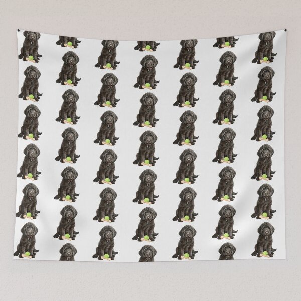 Item preview, Cute Black Labradoodle designed and sold by TheAnimalZ00.