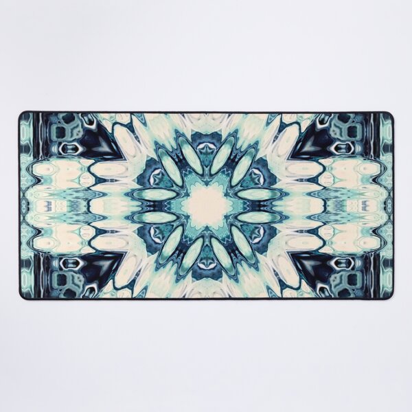 Item preview, Turquoise Abstract Snowflake designed and sold by KiwiArtistDK.