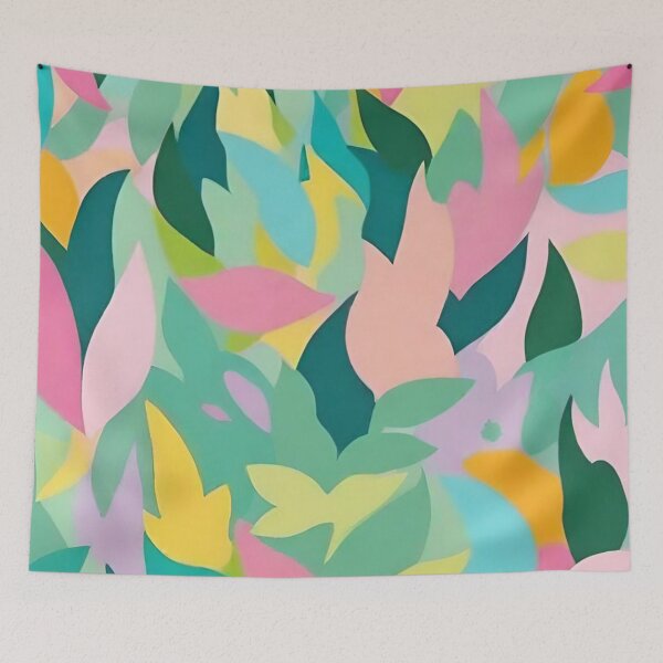 Item preview, multi coloured leaf pattern designed and sold by optimusprime39.