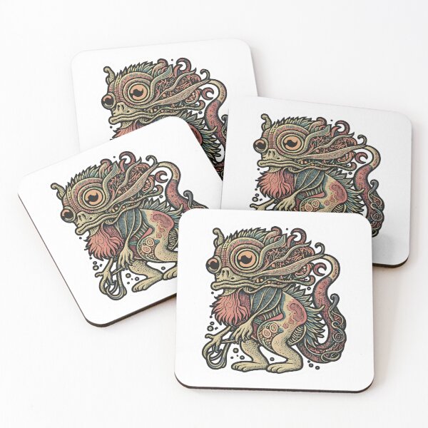 Item preview, A fantastical creature composed of doodles, with each line representing a different element of its anatomy.. sticker designed and sold by ArtshirtGroup.